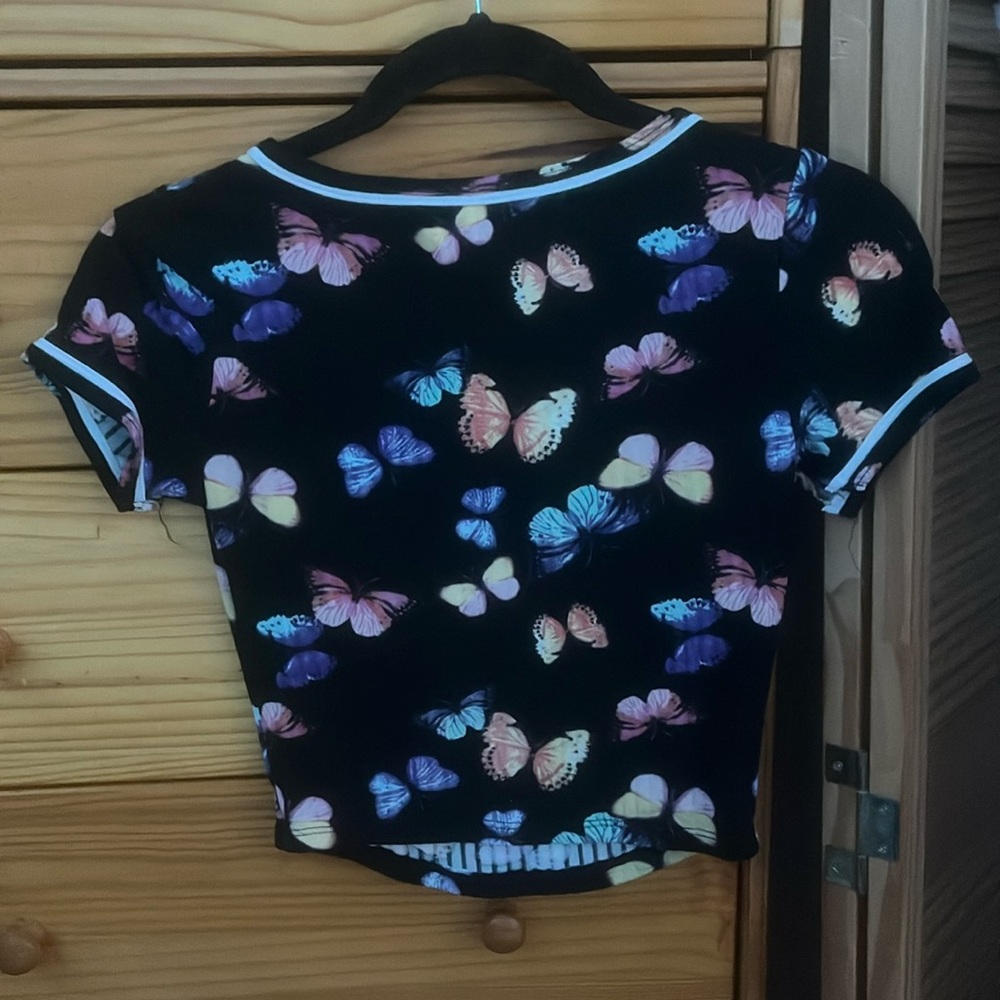Butterfly crop top